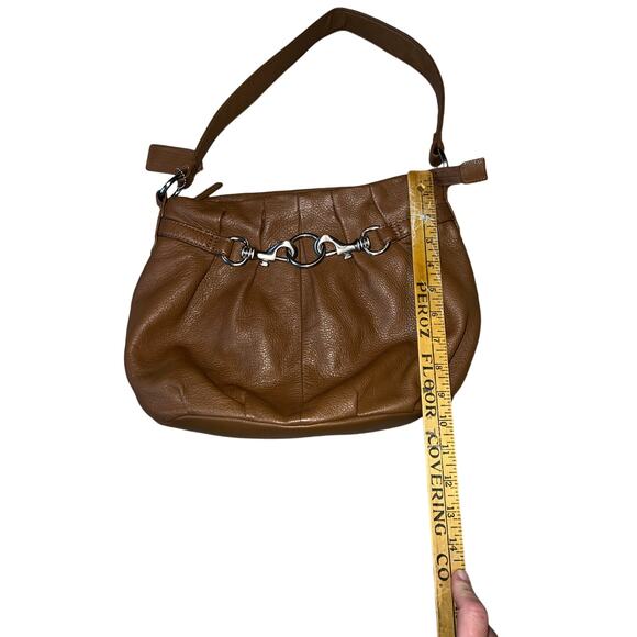 Vintage Y2K St. John's Bay Brown Genuine Leather Shoulder Bag Hobo purse - Picture 7 of 7